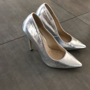 Silver Pumps